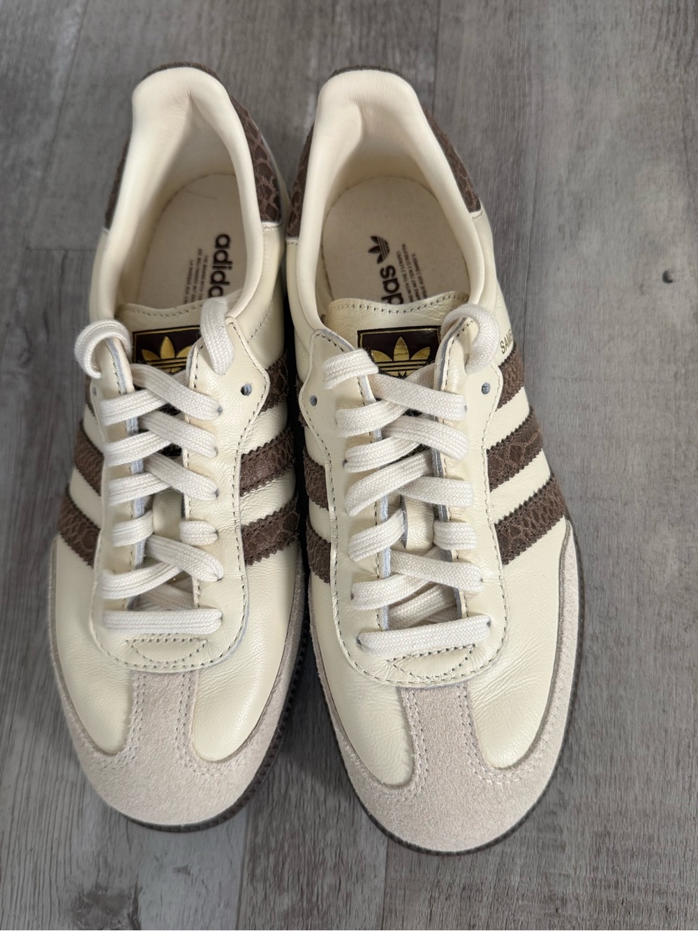 New adidas Samba OG Women Cream Earth Strata Maroon - Picture 4 of 12